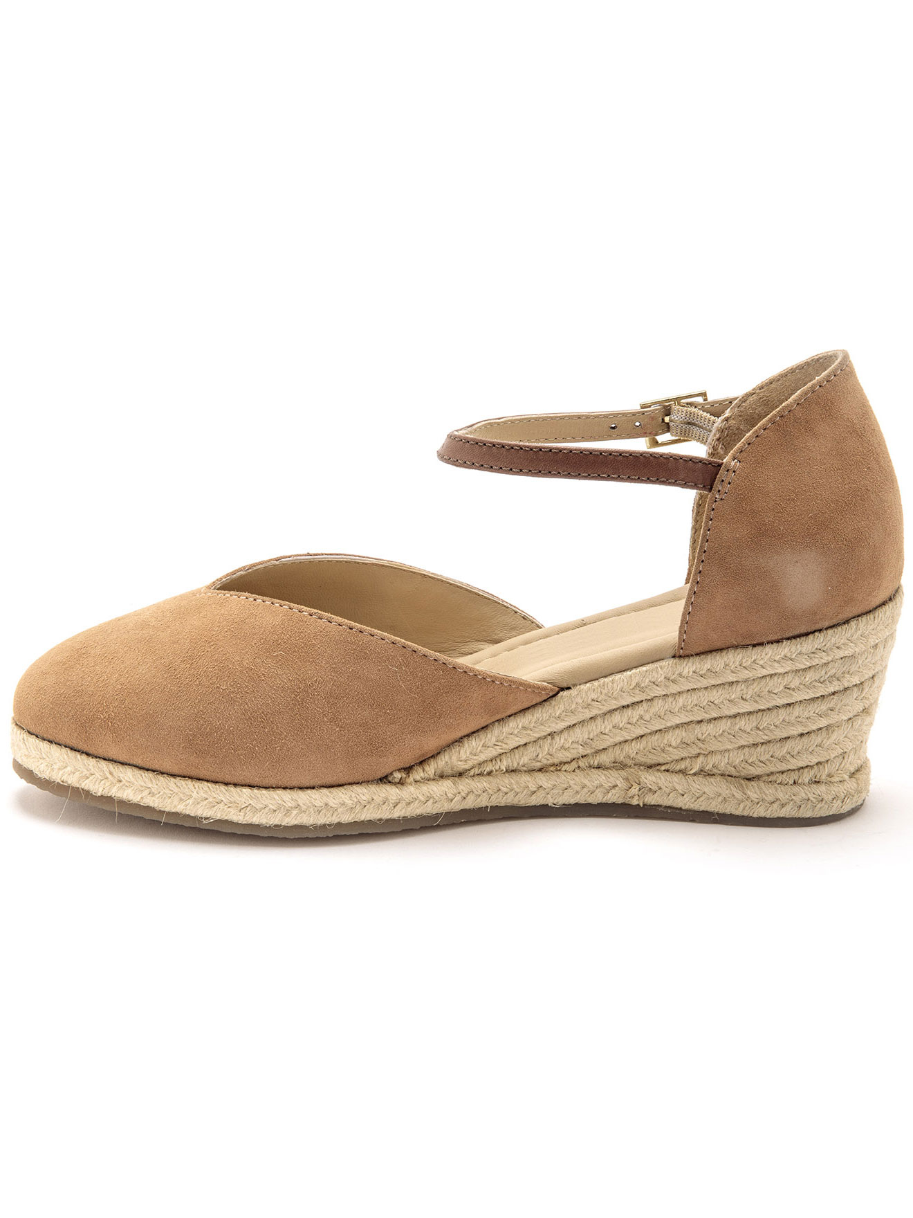 Sandales hautes cuir semelle corde