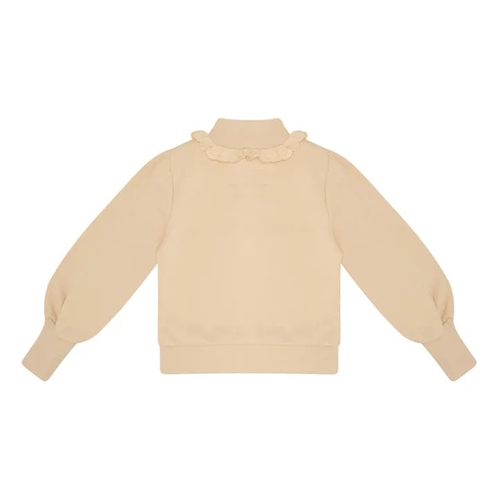 The Middle Daughter Sweat Col Montant et Dentelle | Ecru