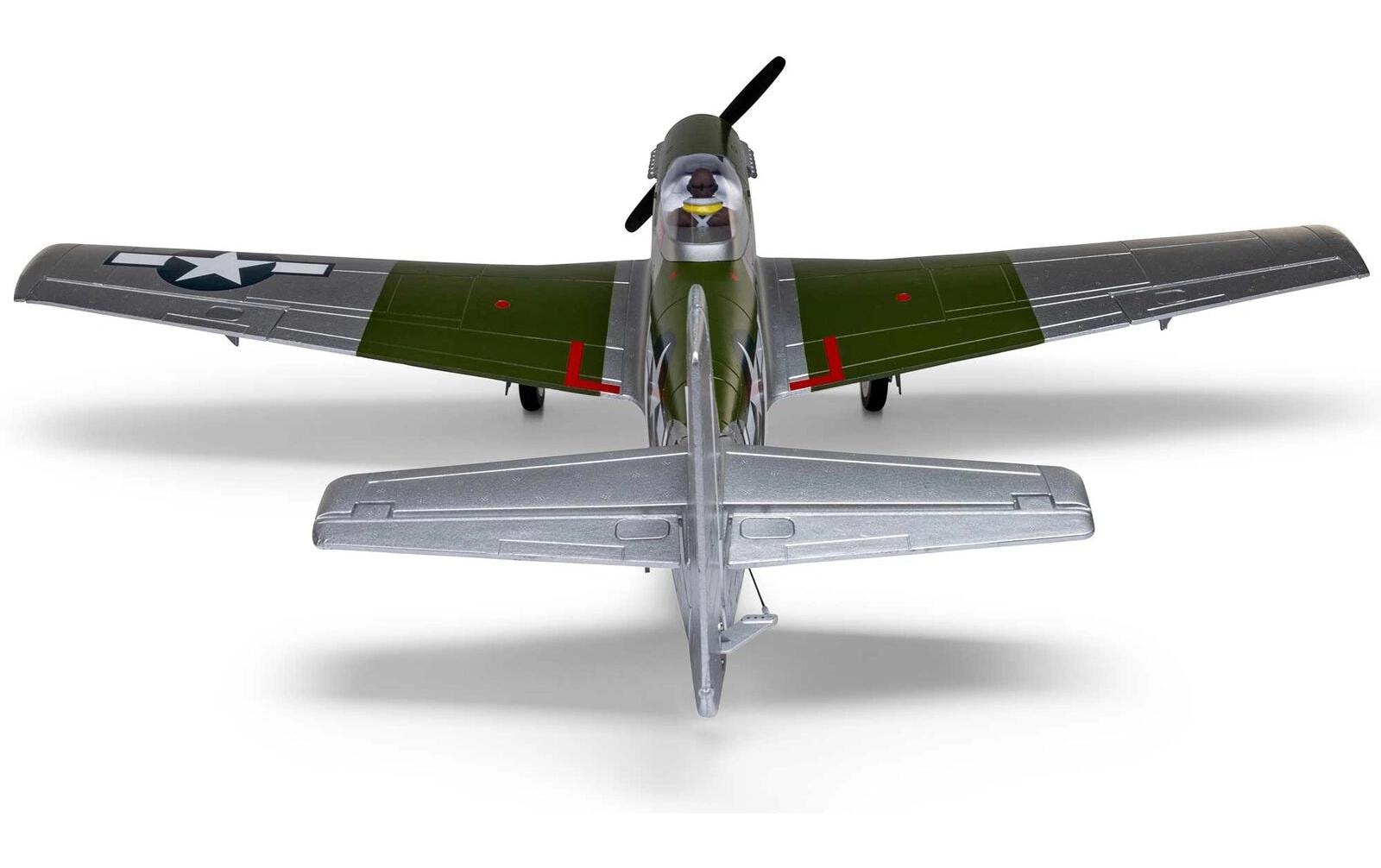 Warbird P-51D Mustang 1000 mm BNF, AS3X+ und SAFE Select<br>Warbird-Modell für Anfänger