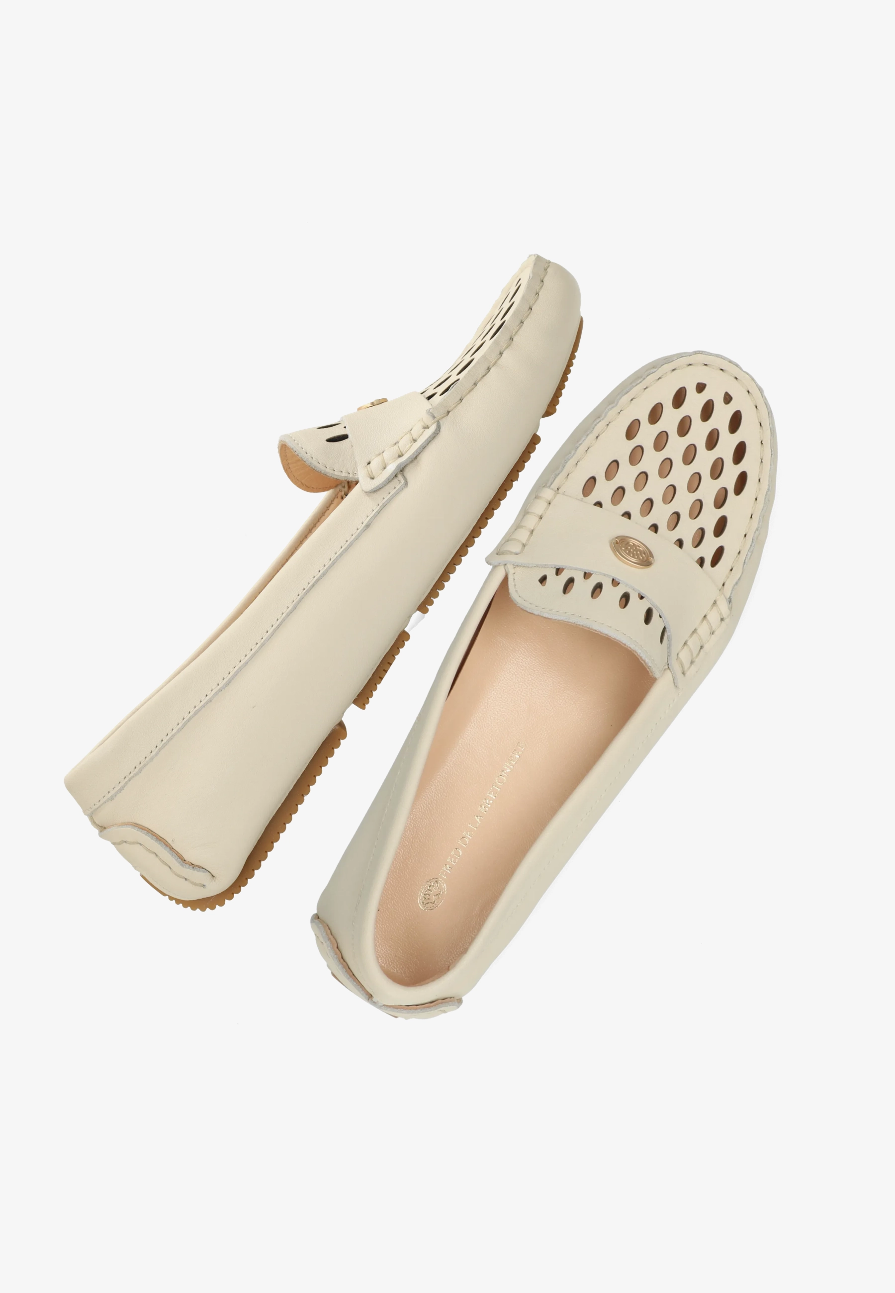BILLY PERF MOCASSIN Nappa White