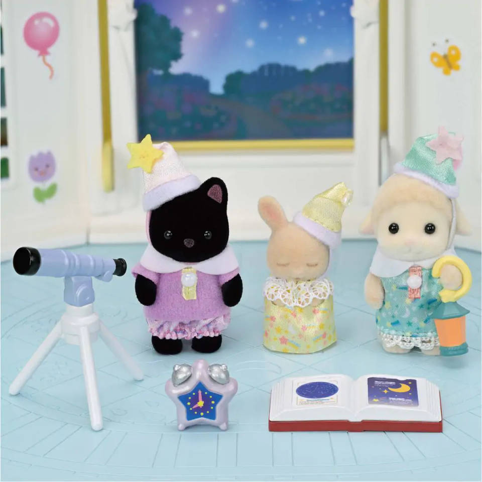 Sylvanian Families Trio peutervriendjes pyjama party