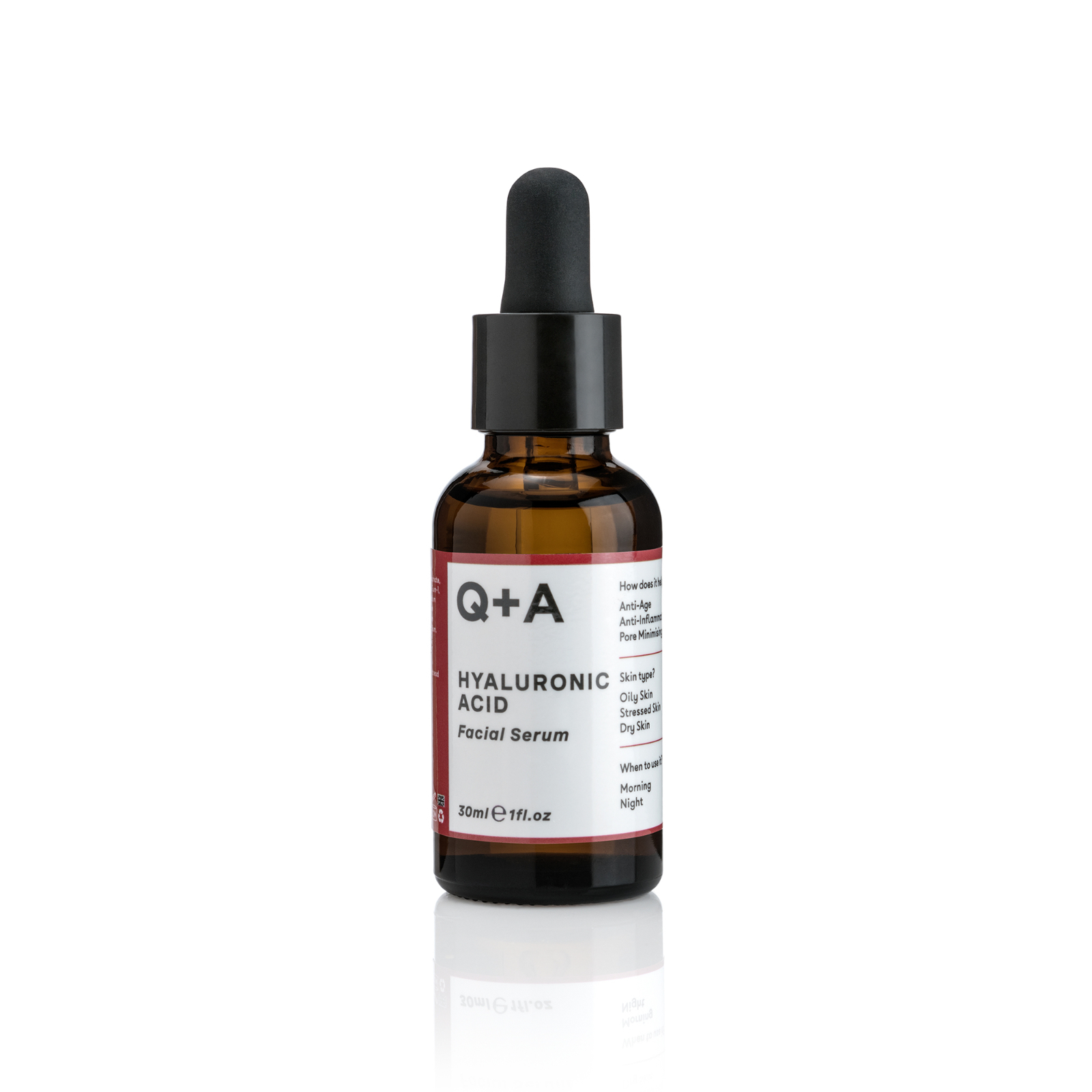 Q+A Hyaluronic Acid Facial Serum 30ml