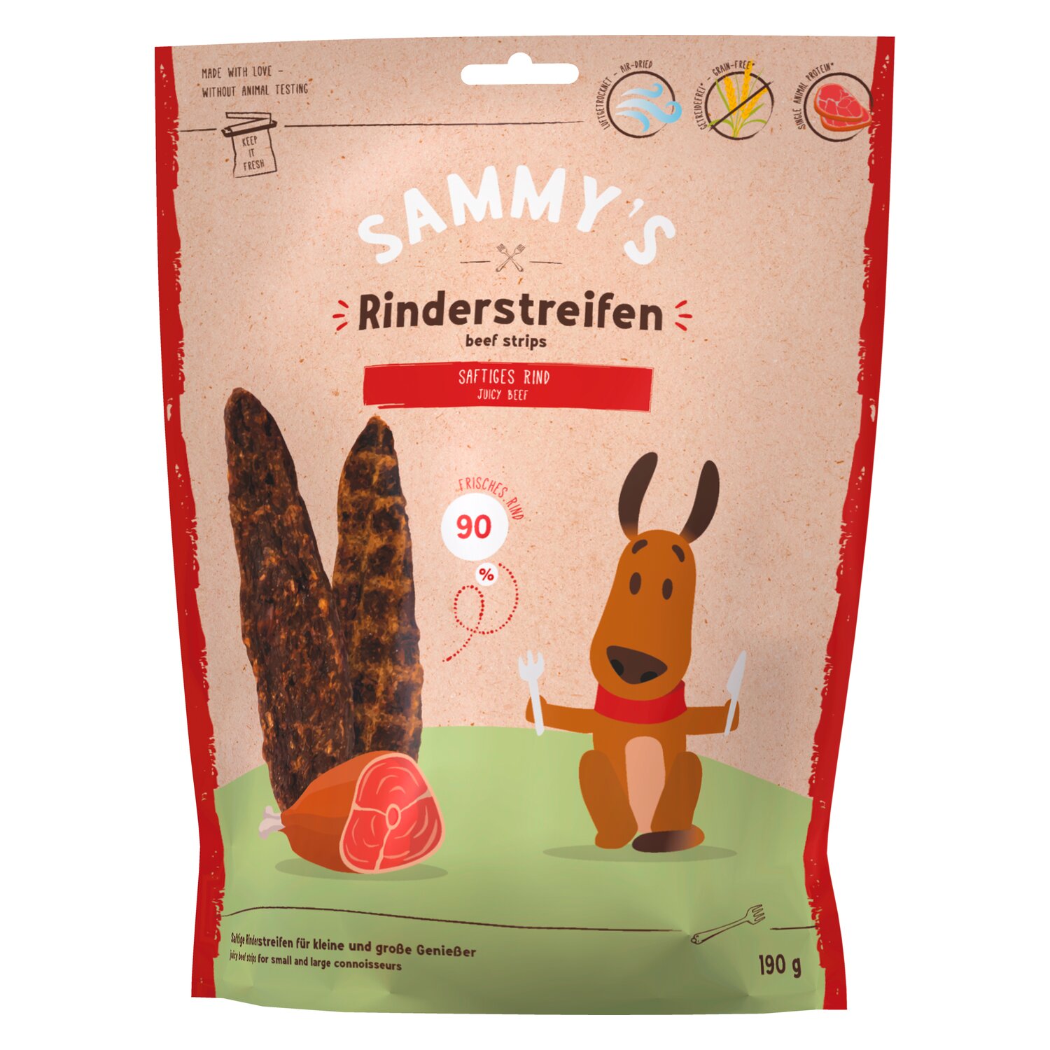 bosch Sammy&039;s Rinderstreifen - 190 g