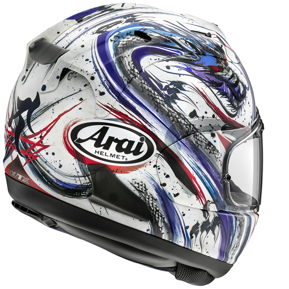 Arai - Casque RX-7V Evo Kiyonari Trico Blanc / Noir / Bleu