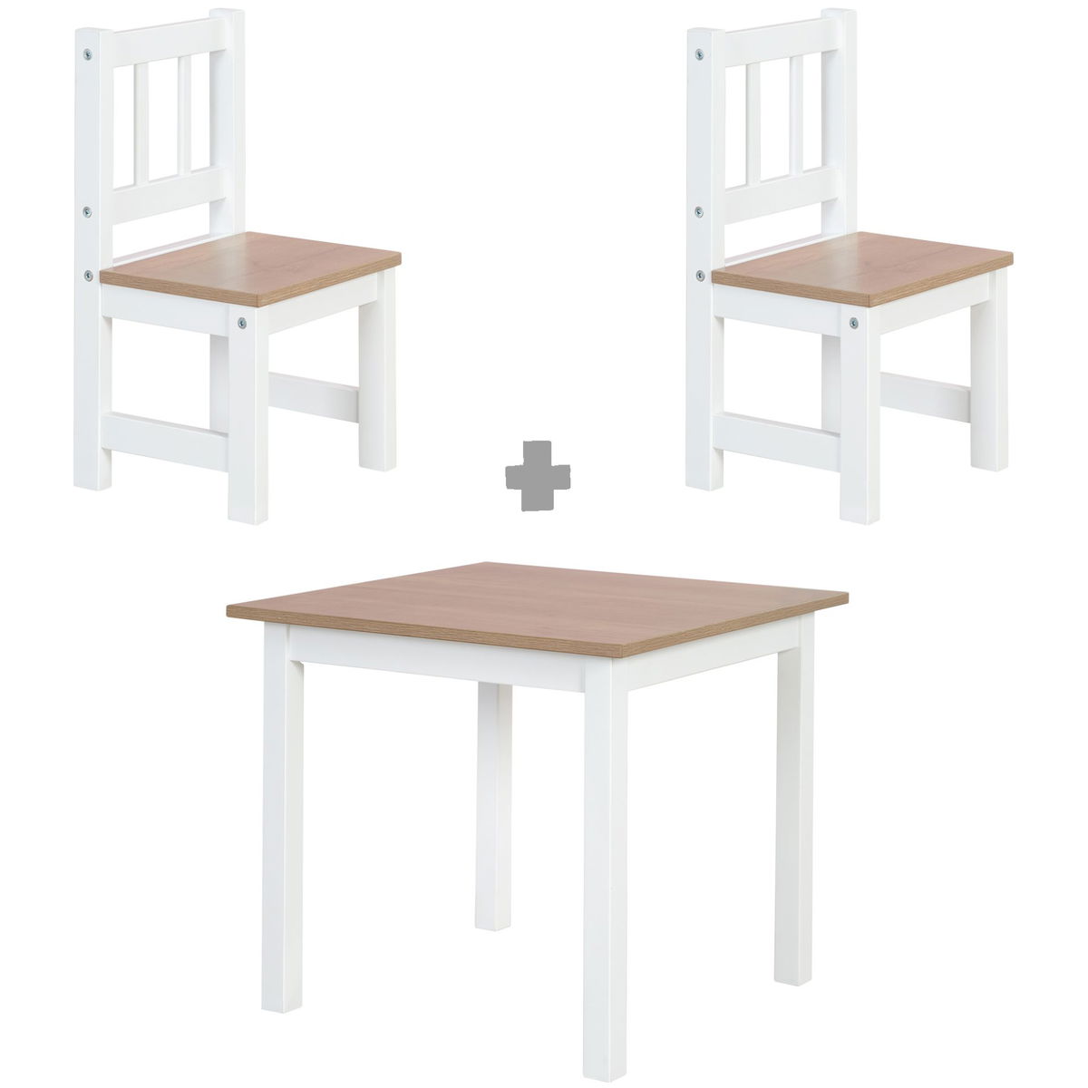 robaroba   Kindersitzgruppe Woody weiss