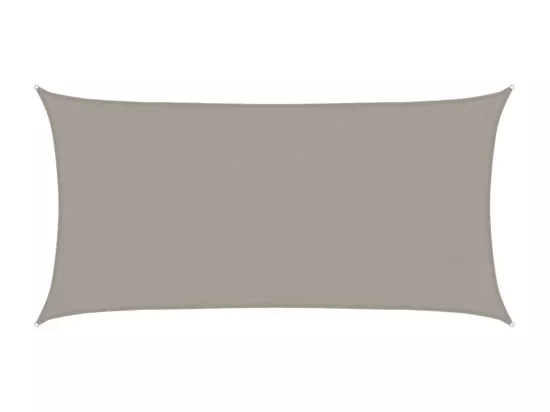 Voile d'ombrage 160 g/m² rectangulaire gris clair 2,5x5 m PEHD