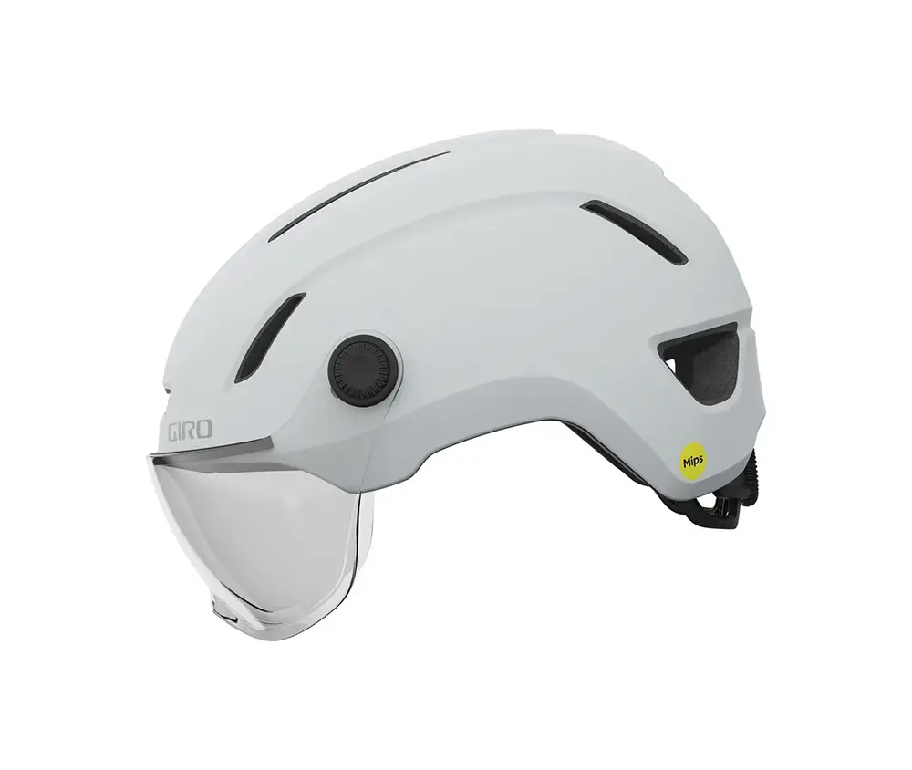 Giro Evoke LED MIPS City Fietshelm Mat Wit/Zwart