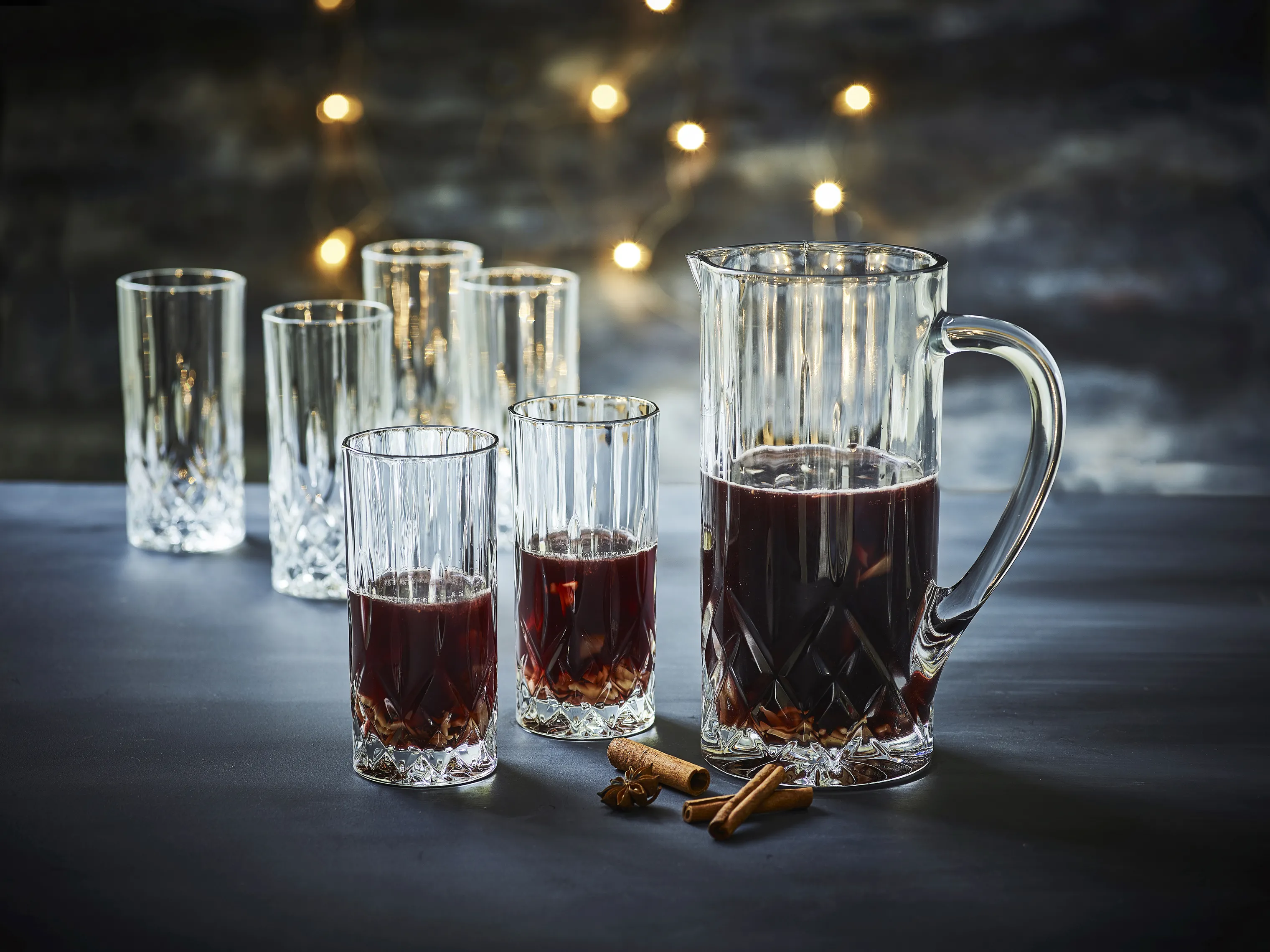 Lyngby Glas Kandesæt - 7 dele