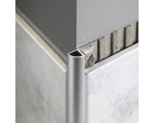 Kwartcirkel eindprofiel Dural Durondell DRAE 80 aluminium, lengte 250 cm, hoogte 8 mm