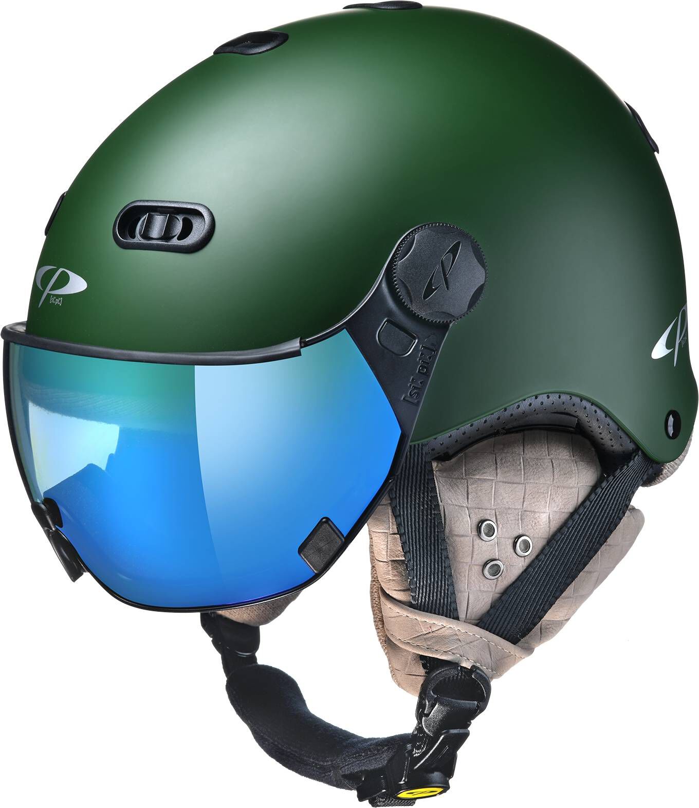 CP| Skihelm CP CARACHILLO CASHMERE MULTICOLOUR GREEN MIRROR