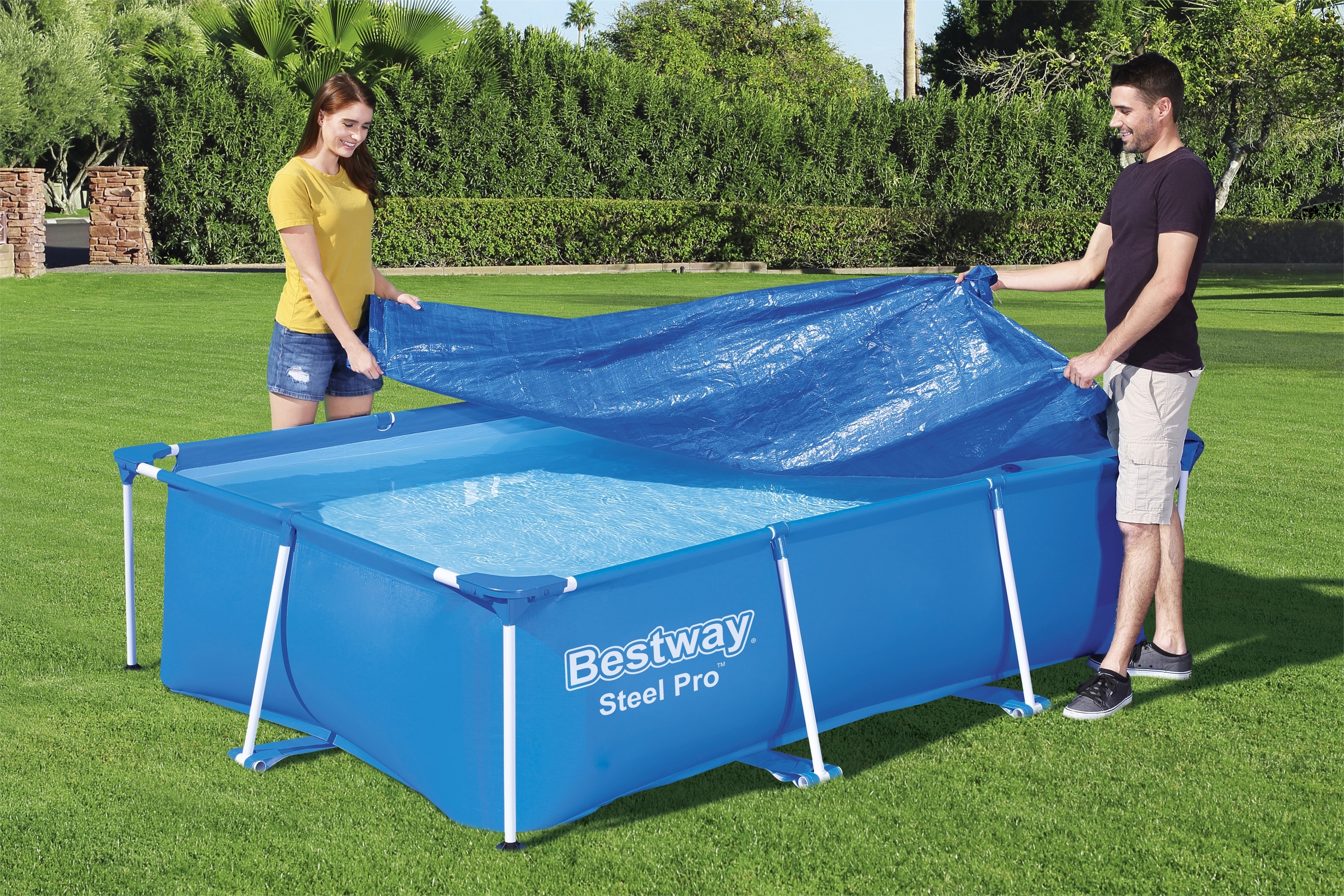 Abdeckplane für Pool 259 x 170 cm