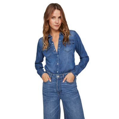 Chemise à manches longues femme Vibista Noos VILA