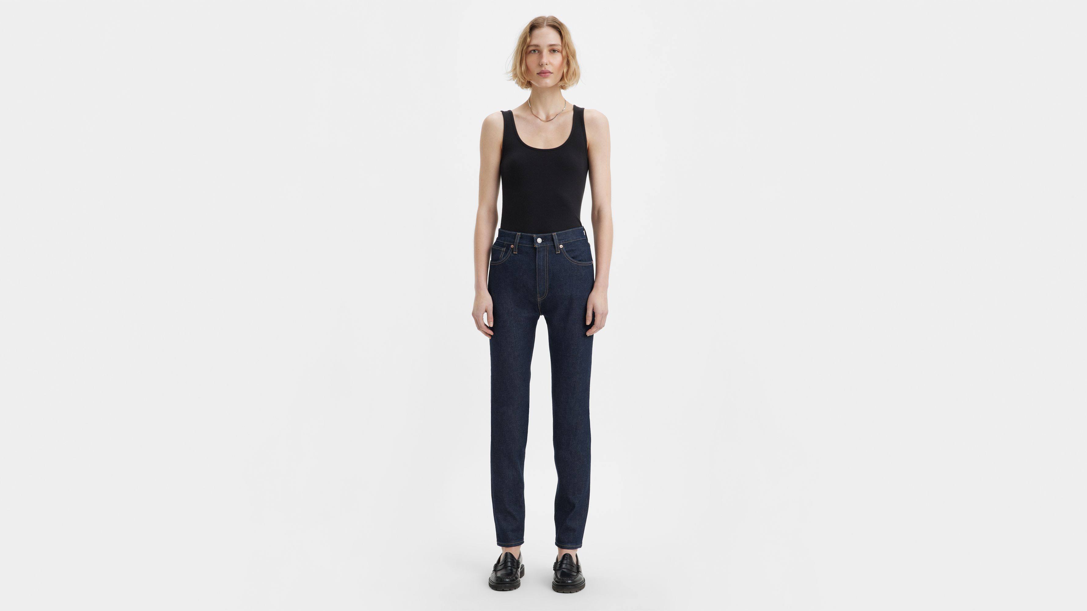 Jean Levi's® taille haute - Moj Hr Slim Dark Rinse - Bleu
