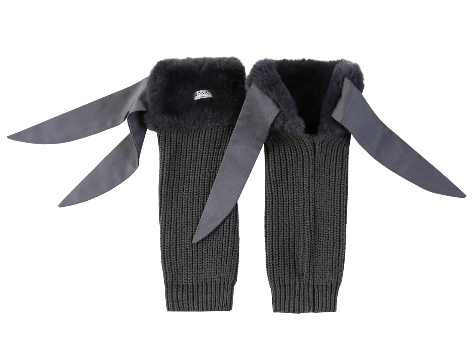 Gina Leg Warmers | Blue Grey Teddy