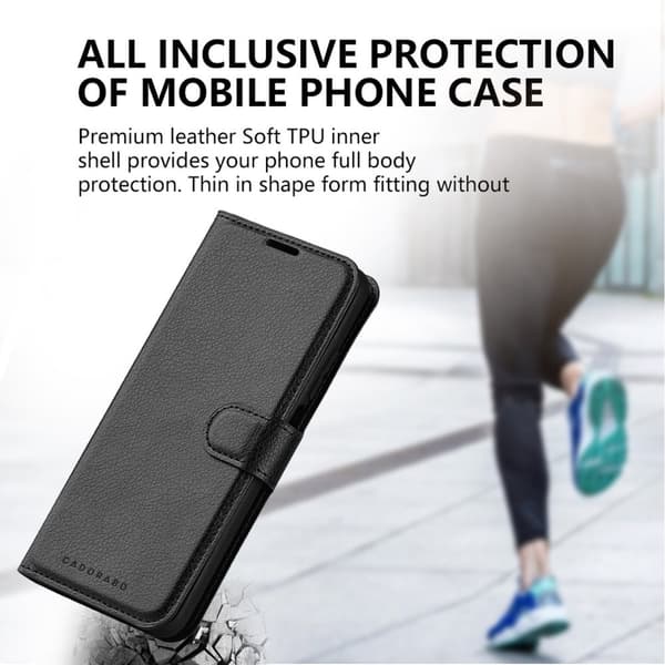 Deksel til Samsung Galaxy S22 Lommebokdeksel med magnetisk lukking, stativfunksjon og kortlomme