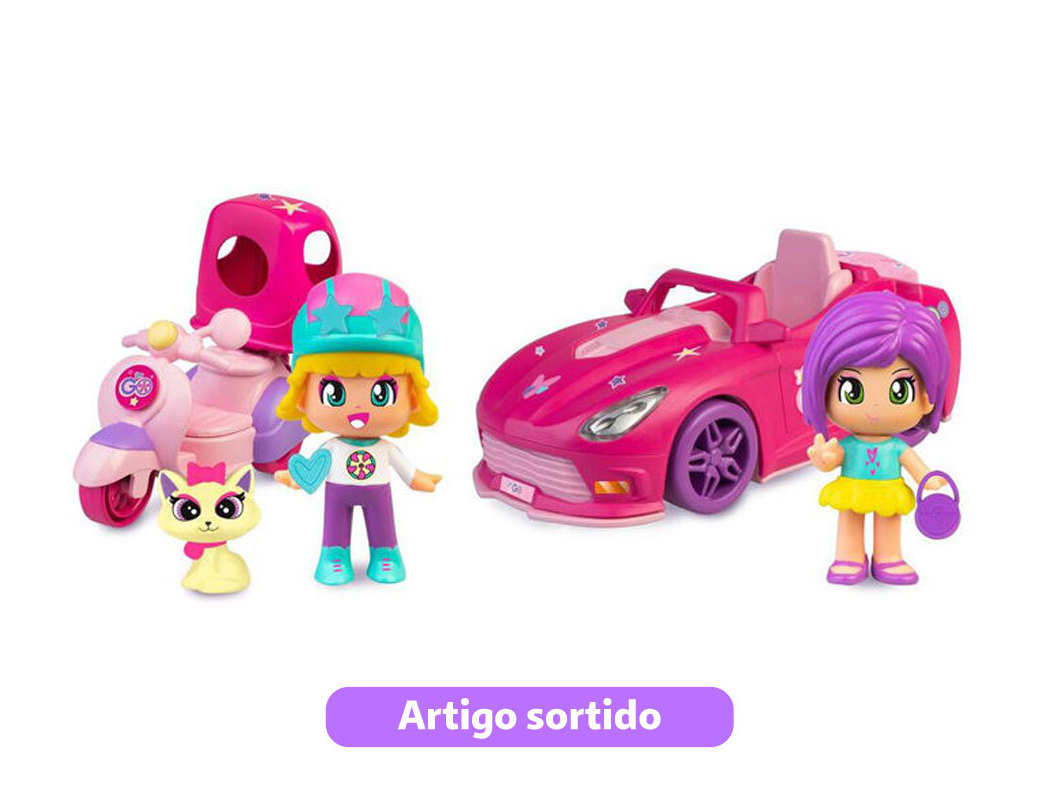 LET'S GO CARRO OU MOTO PINYPON MODELOS SORTIDOS