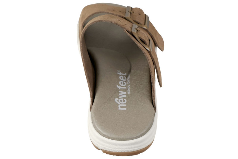 NEW FEET SLENTERS I SANDFARVET RUSKIND