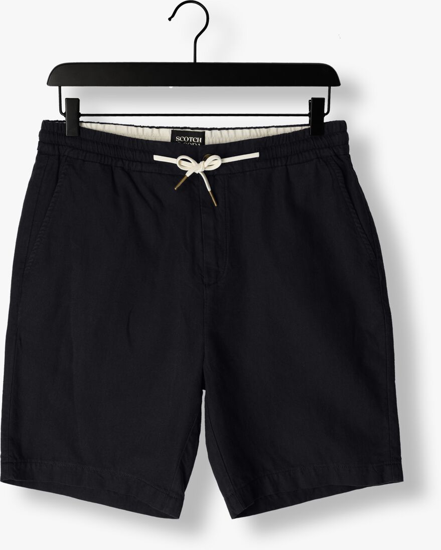 SCOTCH & SODA donkerblauwe scotch & soda korte broek fave - cotton/linen twill bermuda short