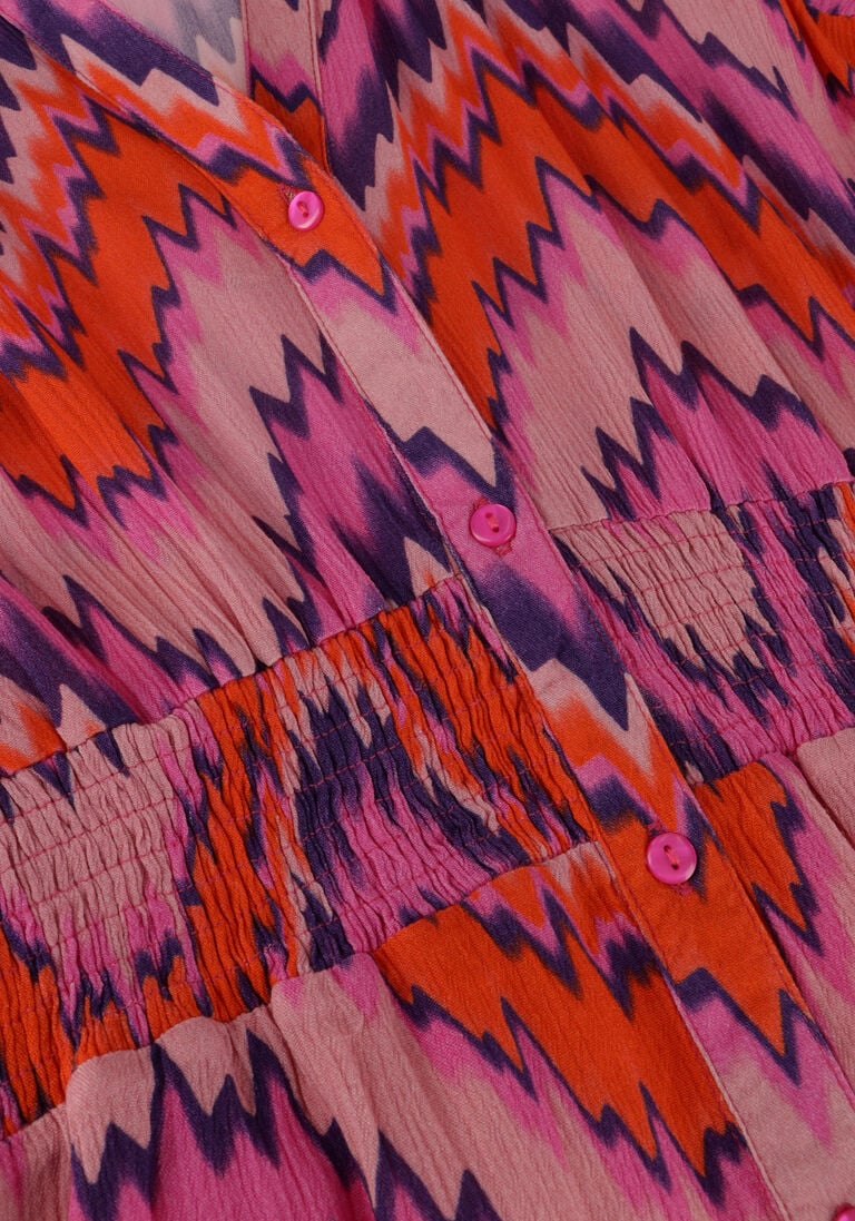 FREEBIRD roze freebird midi jurk wv-aop-crinkle-vis-23-1