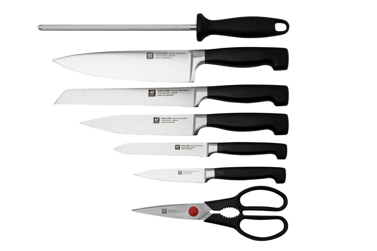 Zwilling J.A. Henckels Four Star 35140, 8 delige messenset met blok