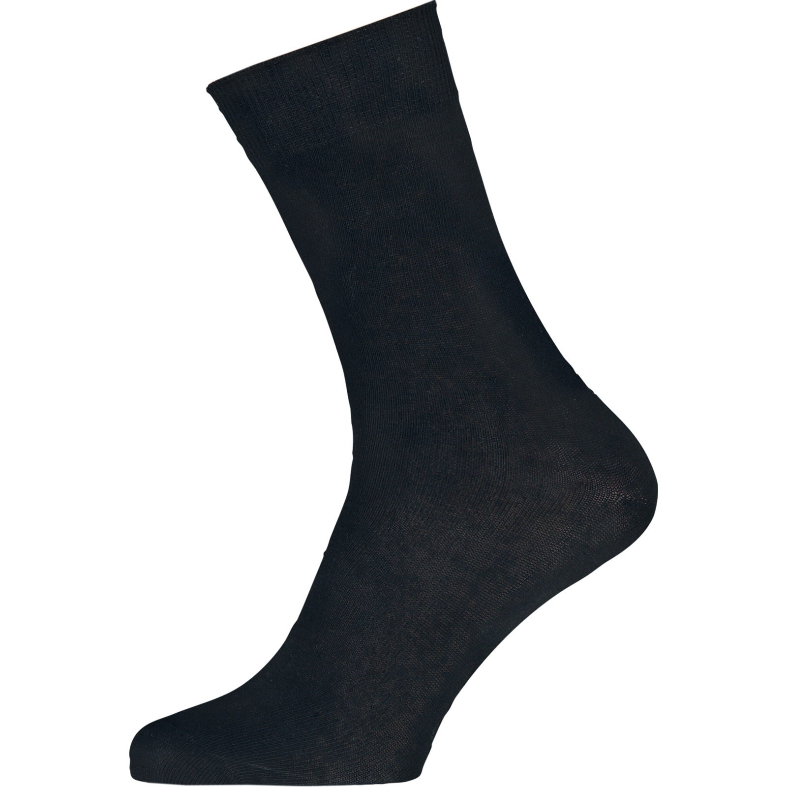Herren-Socken uni schwarz, 5 Paar