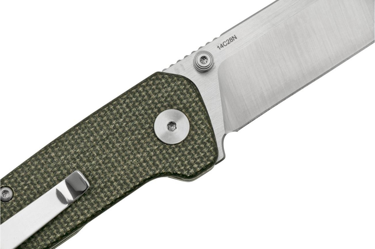 QSP Knife Penguin Mini QS130XS-A, Satin 14C28N, Dark Brown Micarta zakmes