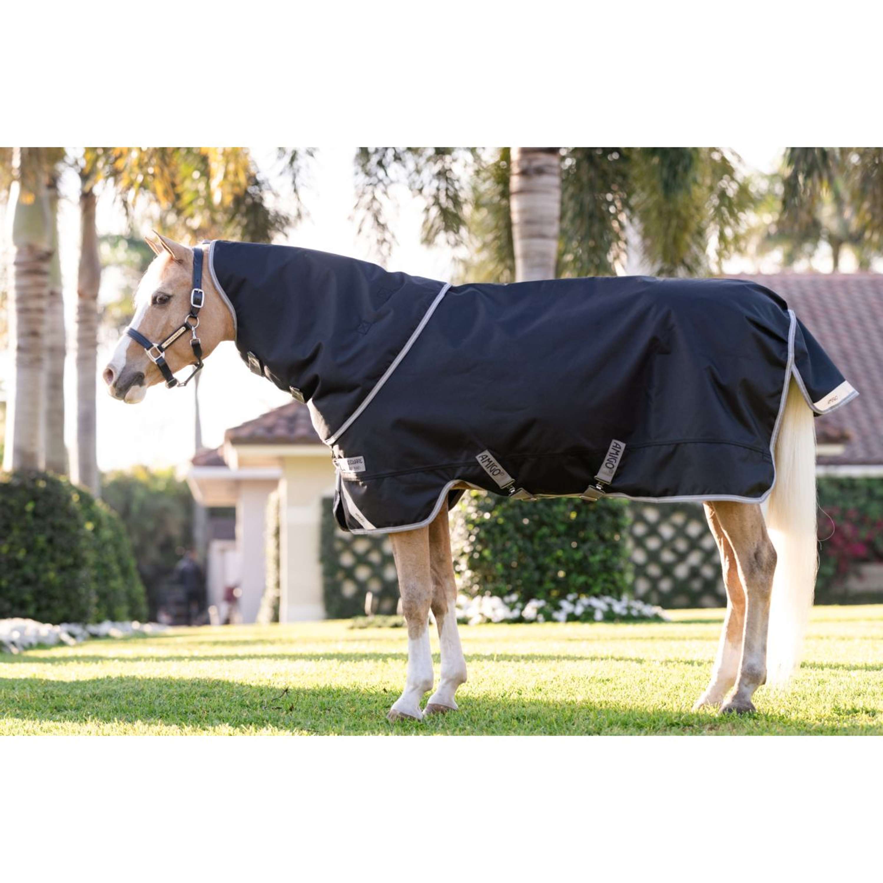 Amigo Turnout 1200D Plus Pony 0g Black/Titanium Grey/Silver