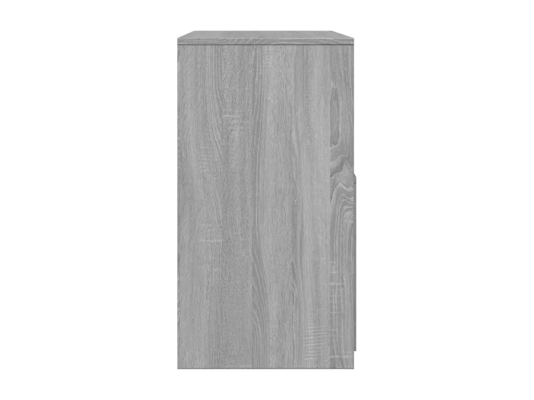 Coiffeuse et tabouret sonoma gris 60x40x113,5 cm