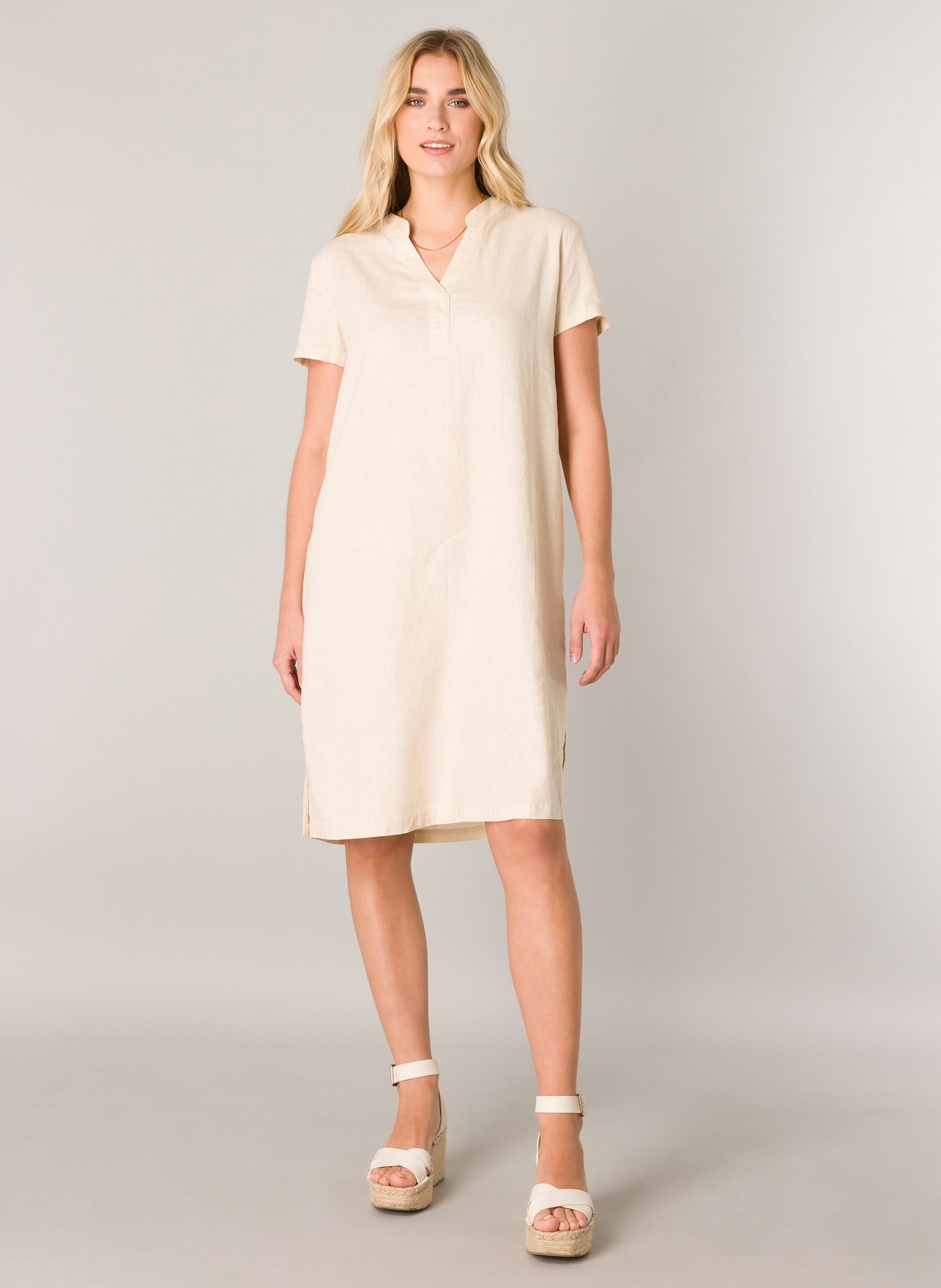Base Level Tunikakleid »Yacin« Sommerkleid mit Leinen