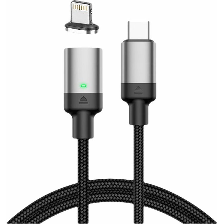 DLH DY-TU5214 câble USB 1 m USB C USB C/Lightning 30 W Noir, Gris