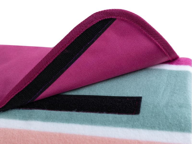 KOOR Picknickdecke Lido-Magenta 135 x 160 cm Modische Picknick-Decke in sommerlichen Trendfarben