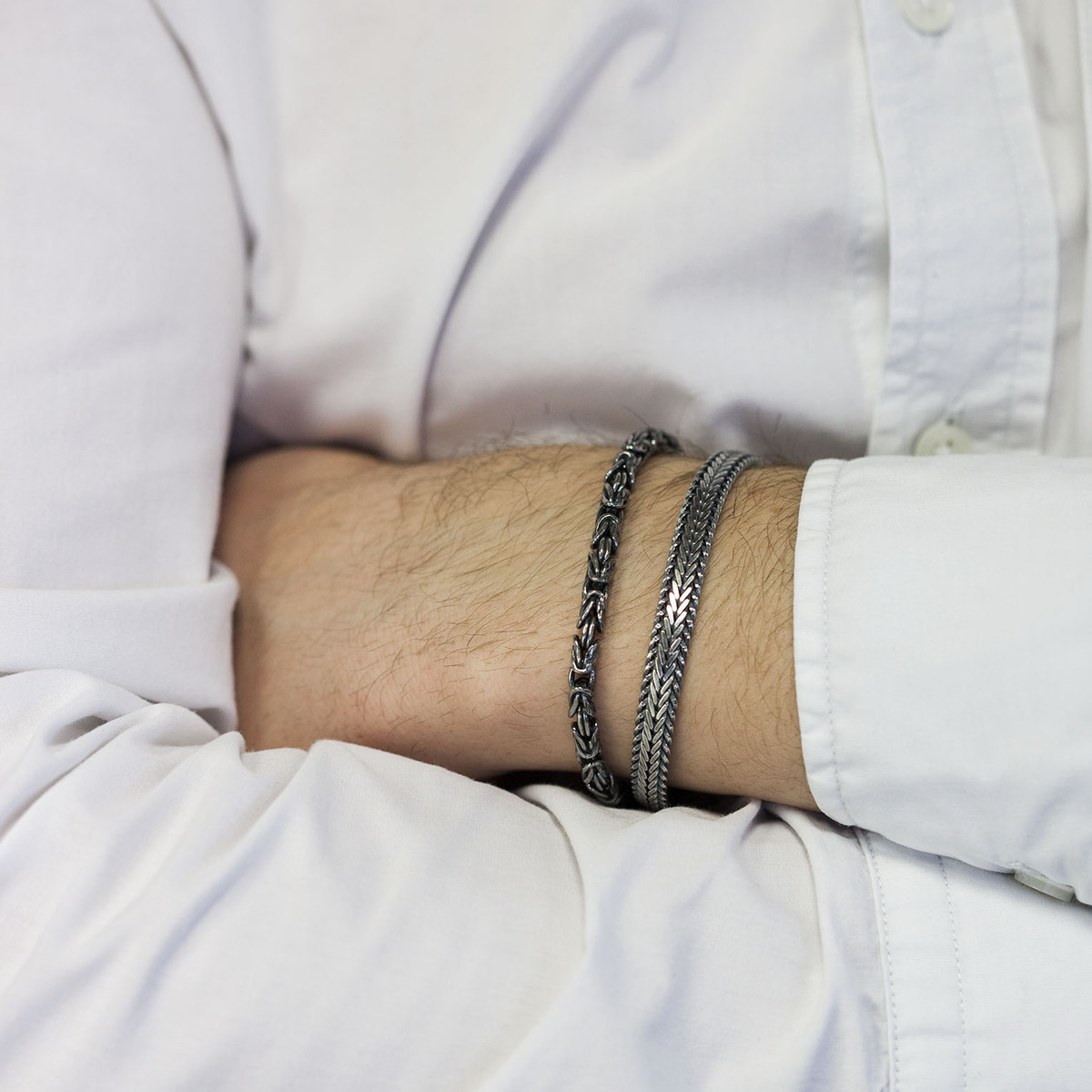 Bracelet argent 925 maille royale 21 cm