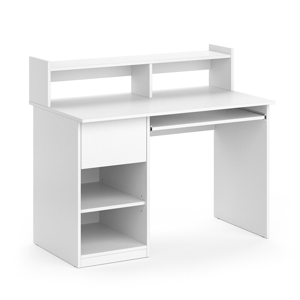Vicco Schreibtisch Bürotisch Arbeitstisch Keno weiß Computertisch Monitorständer