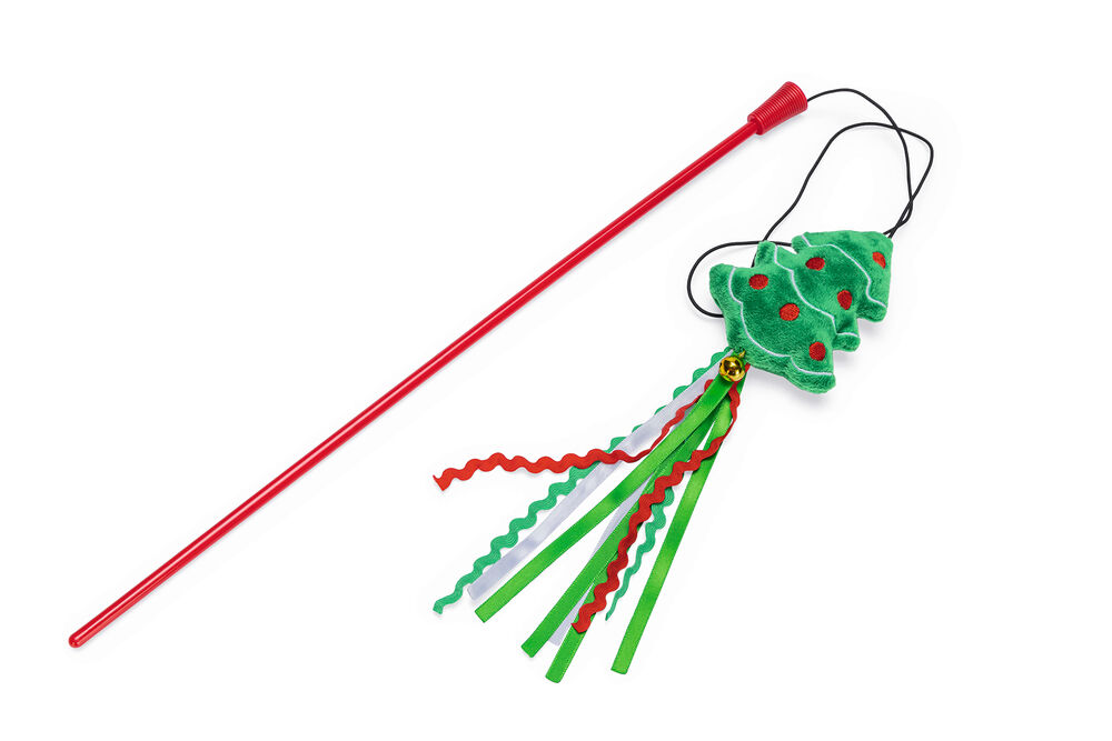 Beeztees Kattenhengel Kerstboom - Kattenspeeltje - Multi - 40 cm