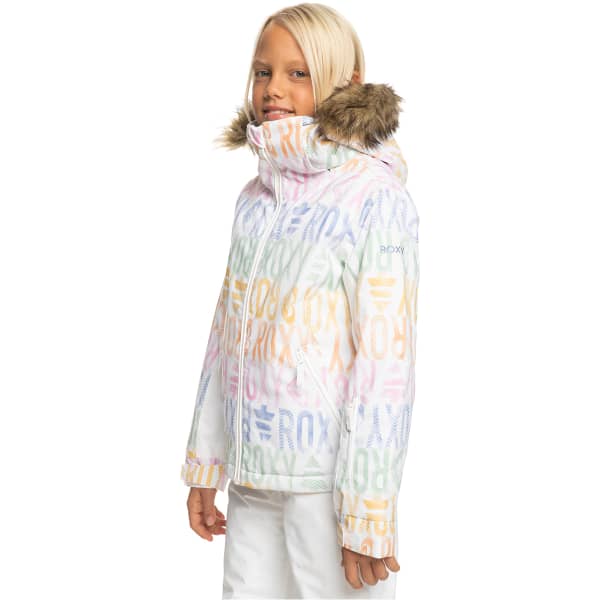 Veste de ski ROXY JET SKI GIRL JK BRIGHT WHITE SAPIN RG