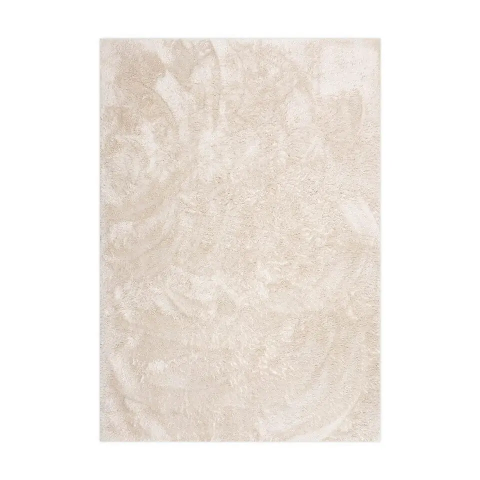 Interieur05 Hoogpolig vloerkleed Odelia beige/wit - 240 x 330 cm