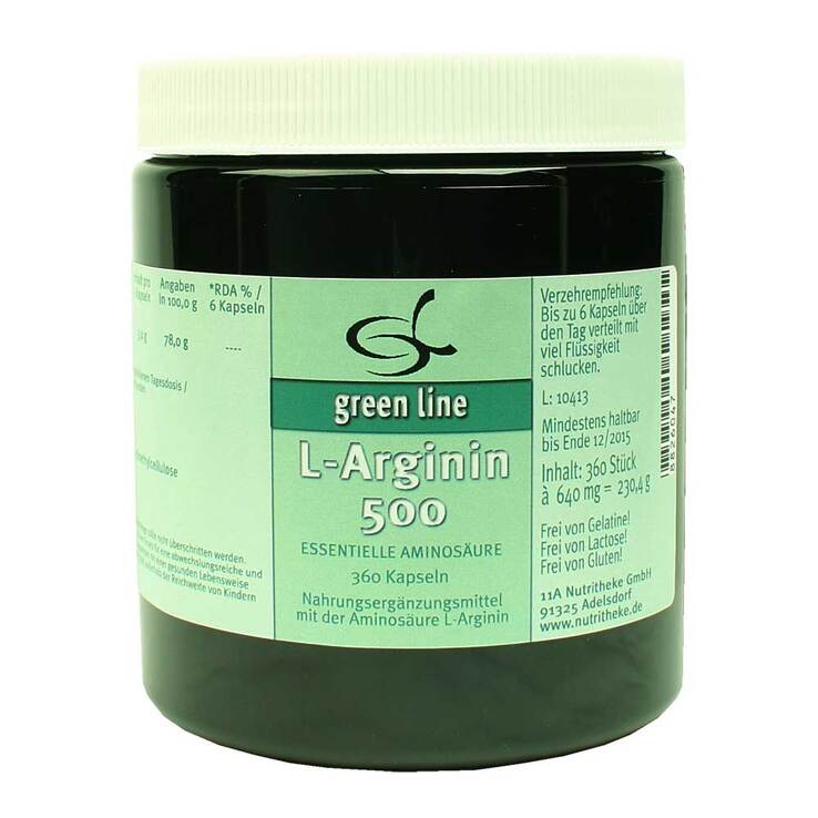 L-Arginin 500 Kapseln, 360 St