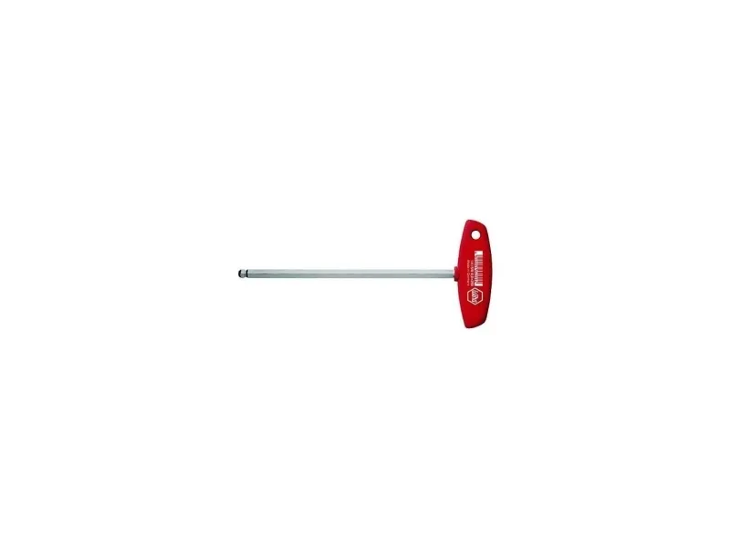 Wiha 04111, L-formet unbrakonøgle, Metric, 1 stk, T-håndtag med kort arm, Krom-vanadium-stål, 4 mm