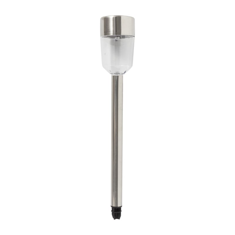 Solar tuinspotje - zilver - 28 cm