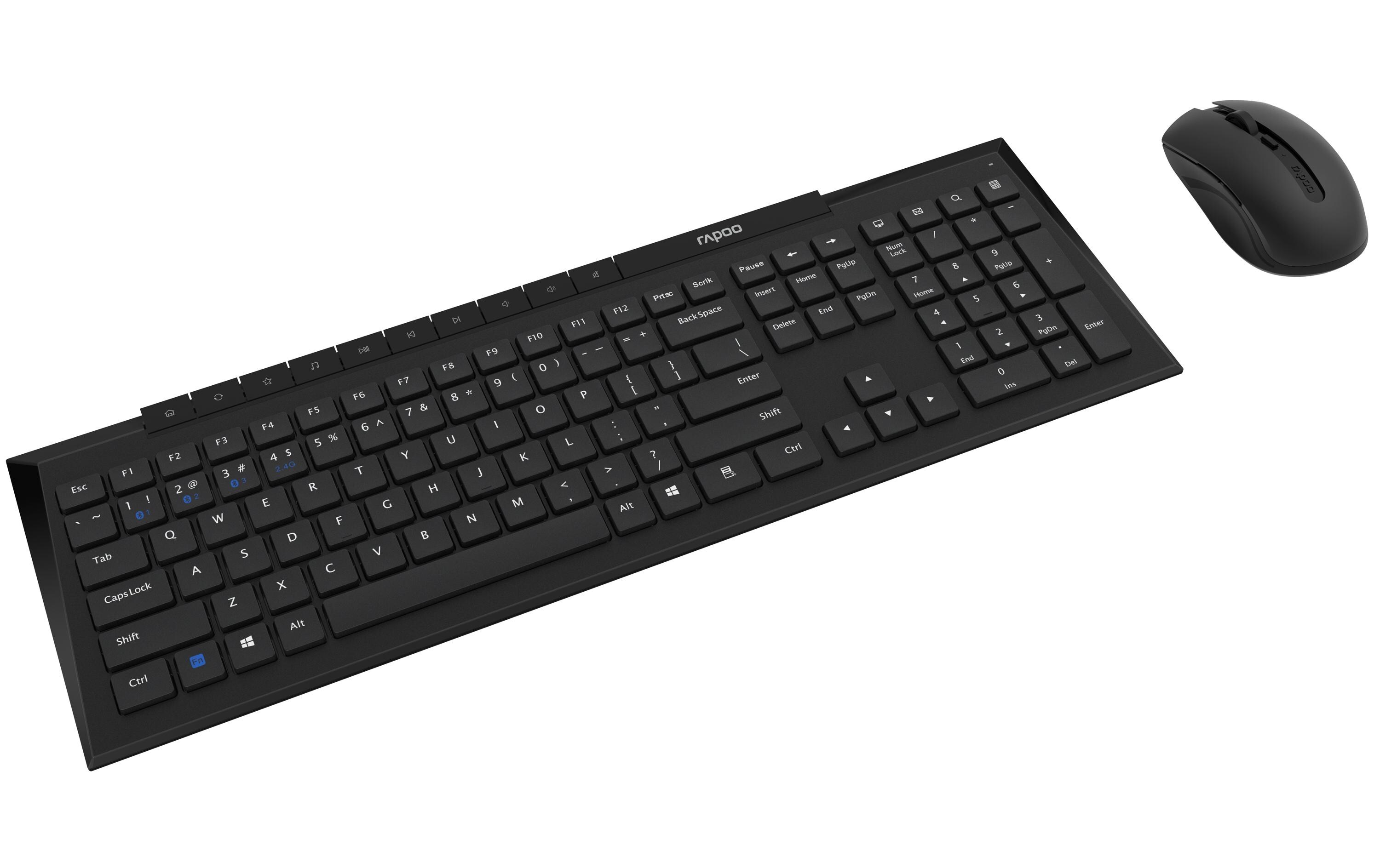 Tastatur-Maus-Set 8210M Optical SetTastatur-Maus-Set mit drahtloser Multimodus-Verbindung