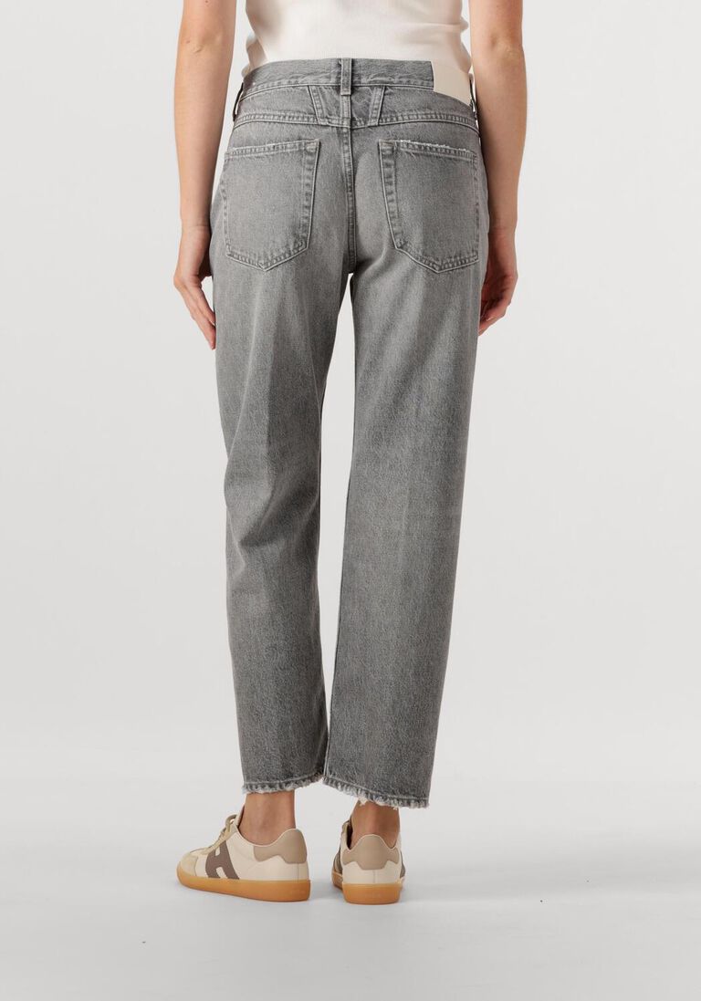 grijze closed straight leg jeans jonta