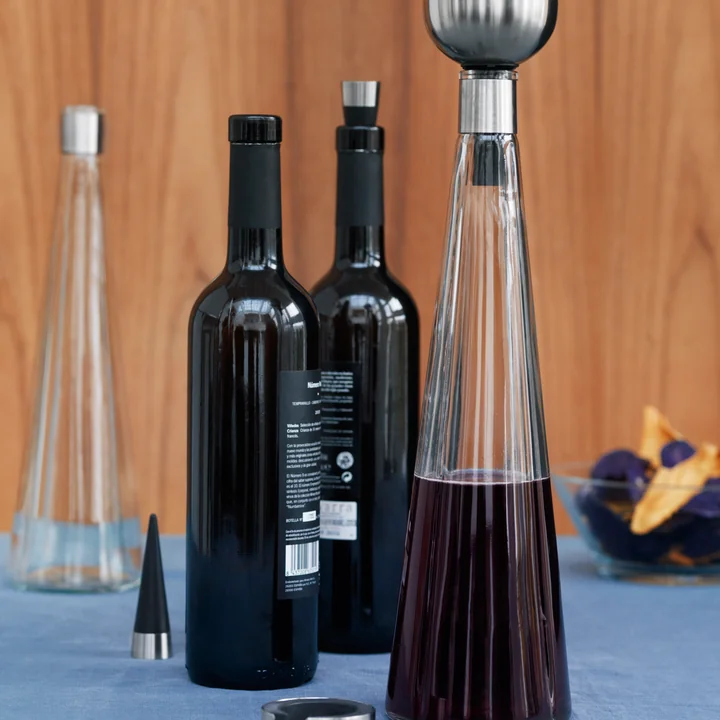 Rosendahl - Grand Cru Weinflaschenverschluss H 9 cm, Edelstahl / schwarz