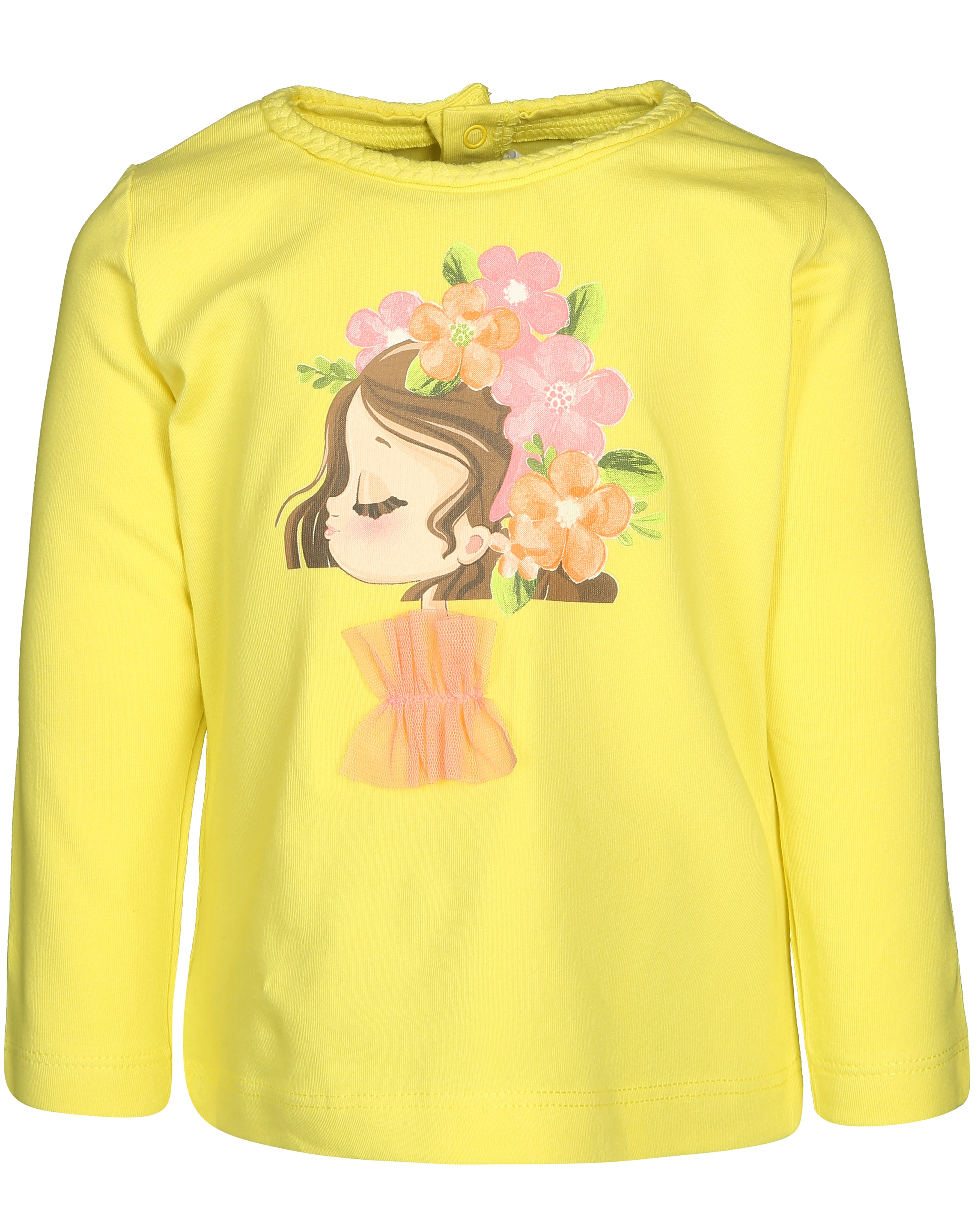 Langarmshirt FLORA in zitron