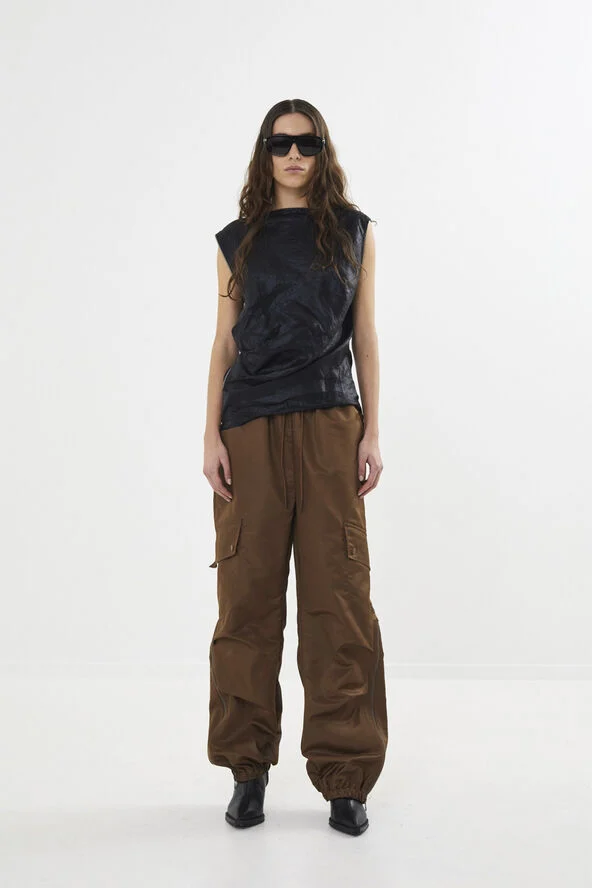 Rabens Saloner Glazed top - Alliyas Black