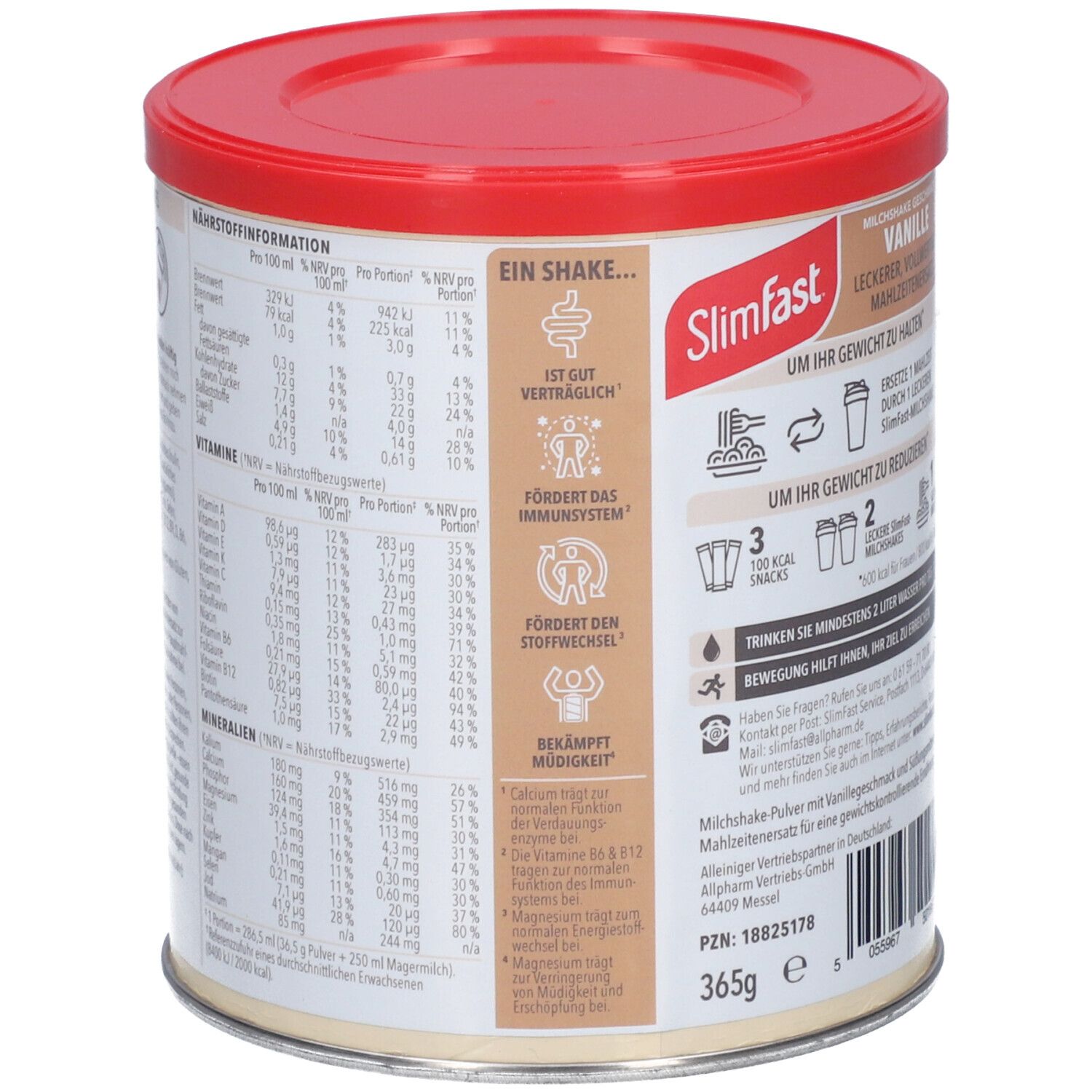 Slim Fast Milchshake-Pulver Vanille
