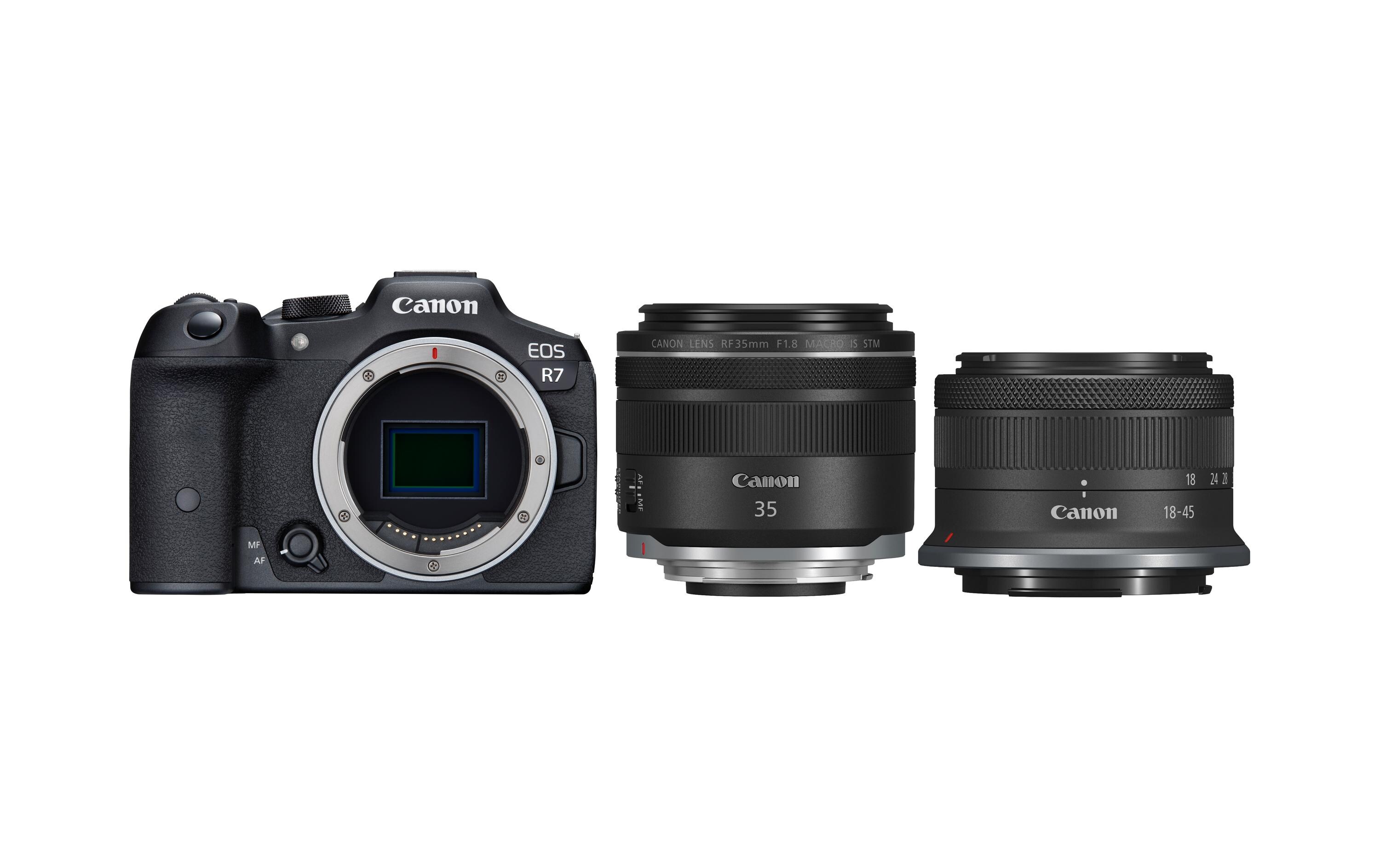 Fotokamera EOS R7 Body inkl. RF-S 18-45 / 35 Kit<br>EOS R Technologie trifft APS-C Design