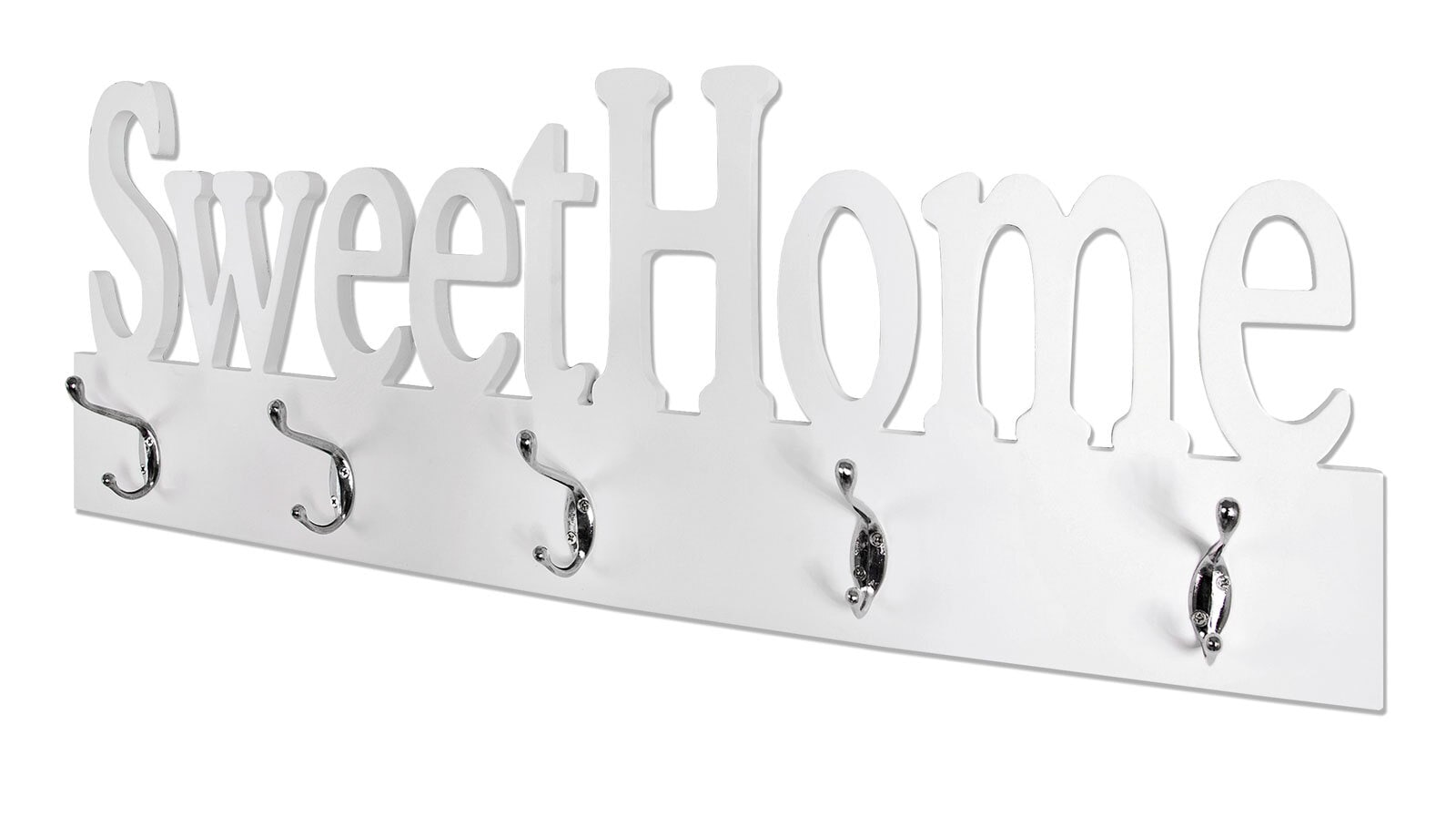 Garderobe Sweet Home Weiß lackiert 74 x 28 x 7 cm