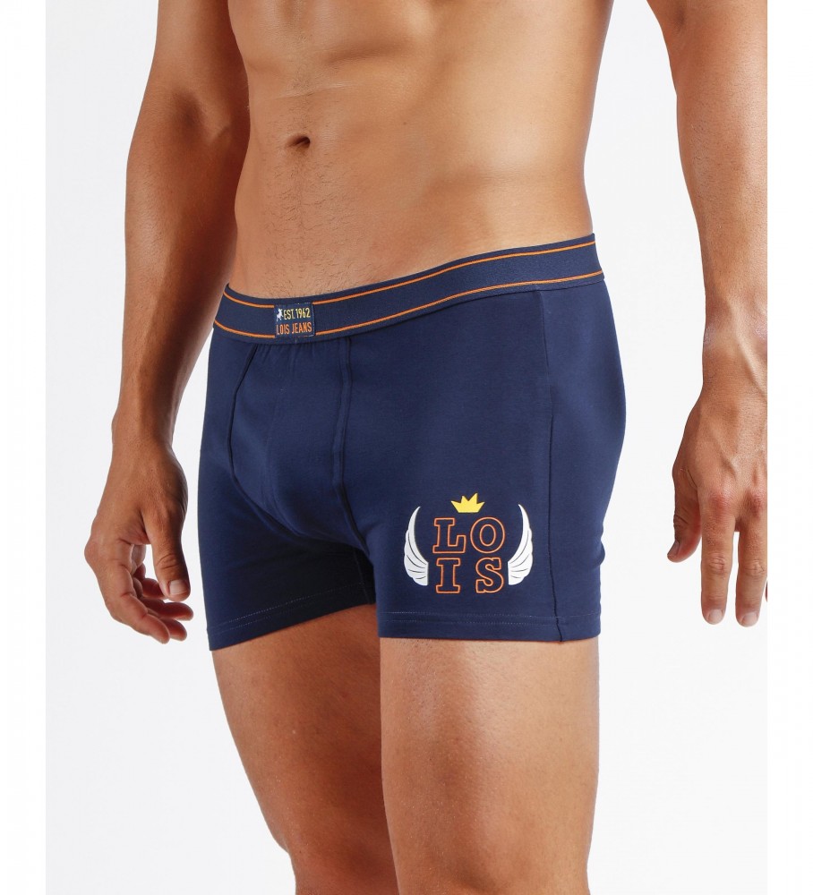 Cuecas Boxer Lois Mechanic, Pacote com 2 (Marino)