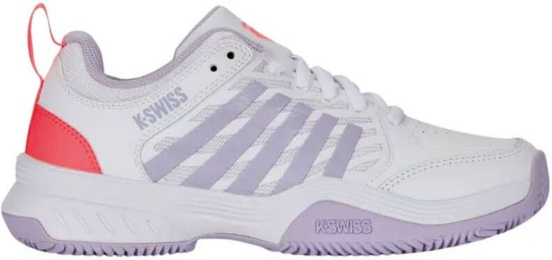 K-Swiss COURT EXPRESS tennisschoenen wit lila rood