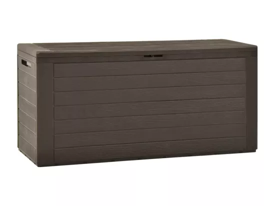 Boîte de rangement de jardin Marron 116x44x55 cm